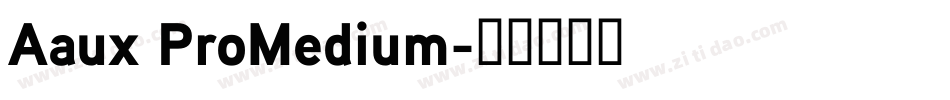 Aaux ProMedium字体转换